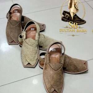 Textured Leather saabar Chappal _ brown