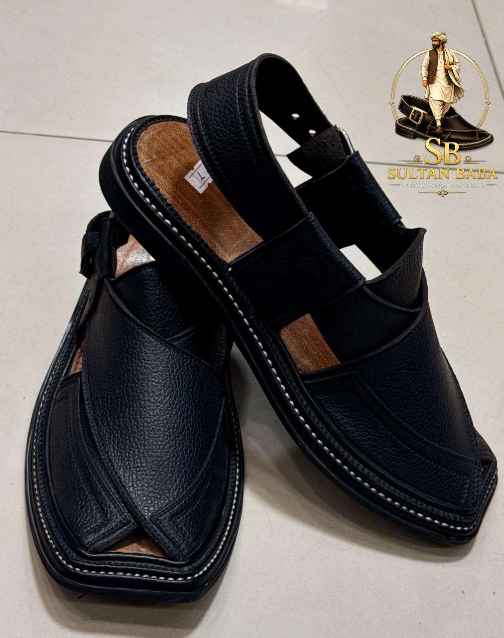 Leather Double gear Takedara chappal - Image 2