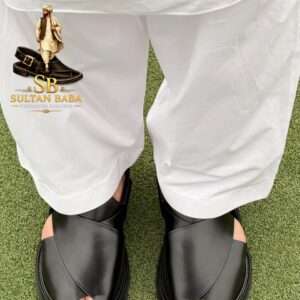 Zalmi Black Classic Peshawari Chappal