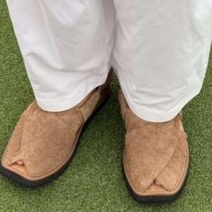 Camel brown Suede Peshawari Chappal